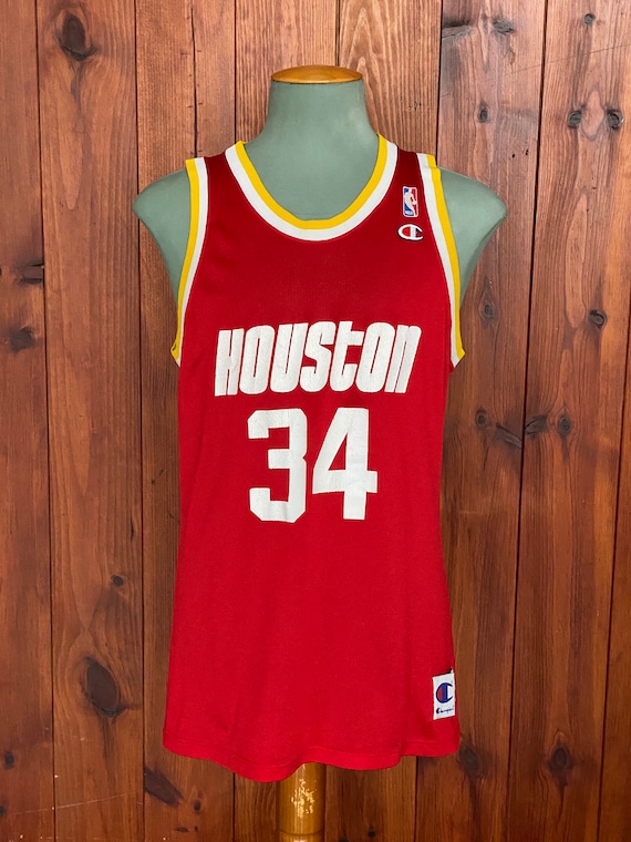 90s Vintage Houston Rockets Hakeem Olajuwon #34 NBA Jersey