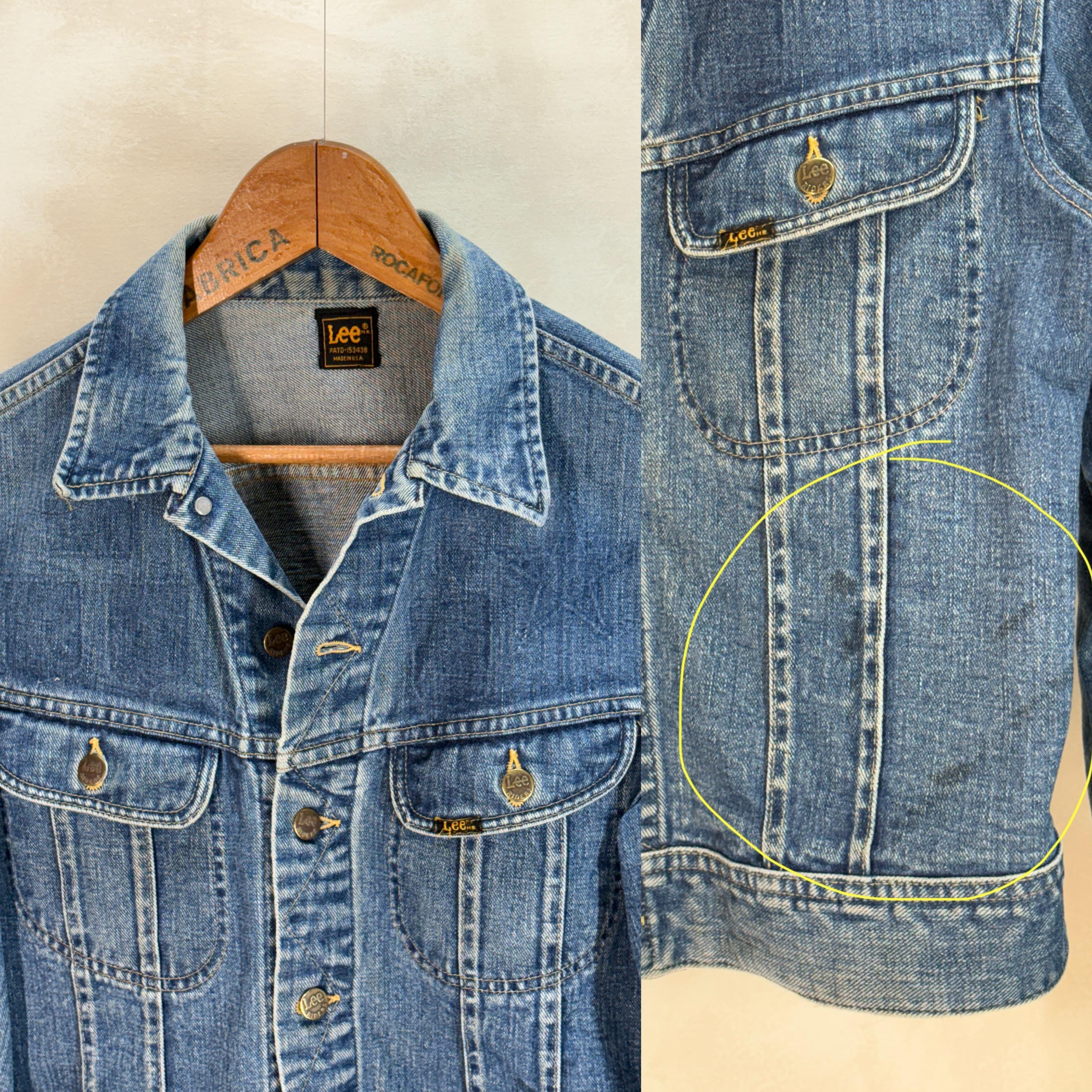 ジャケット・アウター VINTAGE LEE COVERAALLS MADE IN USA Vintage 1970s Lee Denim Jacket Made in USA – 2 Chest Pocket Type