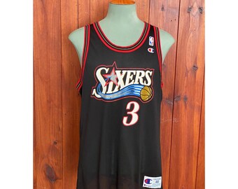 UsaVintageBarcelona Size 40. #55 Dikembe Mutombo Hawks 90s Vintage NBA Jersey Made by Champion