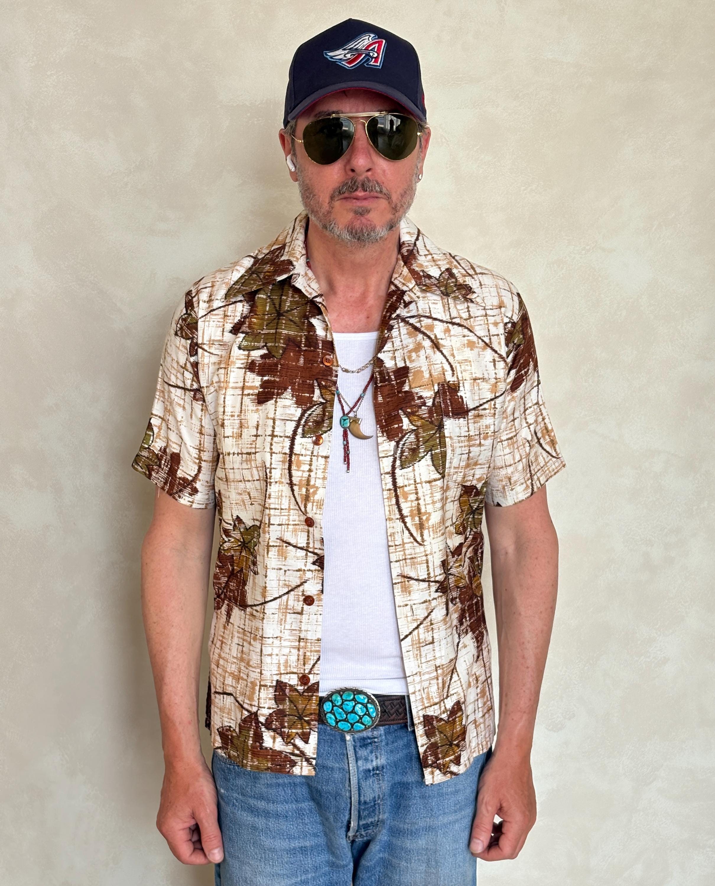 Vintage 60s Jantzen Hawaiian Shirt | Floral Aloha Top, Made in USA 