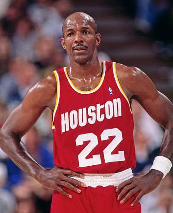 Vintage 90s Clyde Drexler Mens Large 44 Houston Rockets Jersey NBA