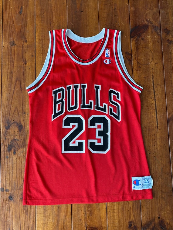 Vintage Champion Chicago Bulls Jordan jersey. Made in the USA.