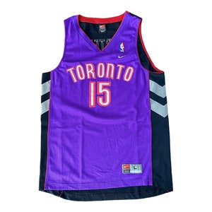 サイズ L。ヴィンテージ トロント ラプターズ ヴィンス カーター #15 ナイキ NBA スウィングマン パープル ジャージ