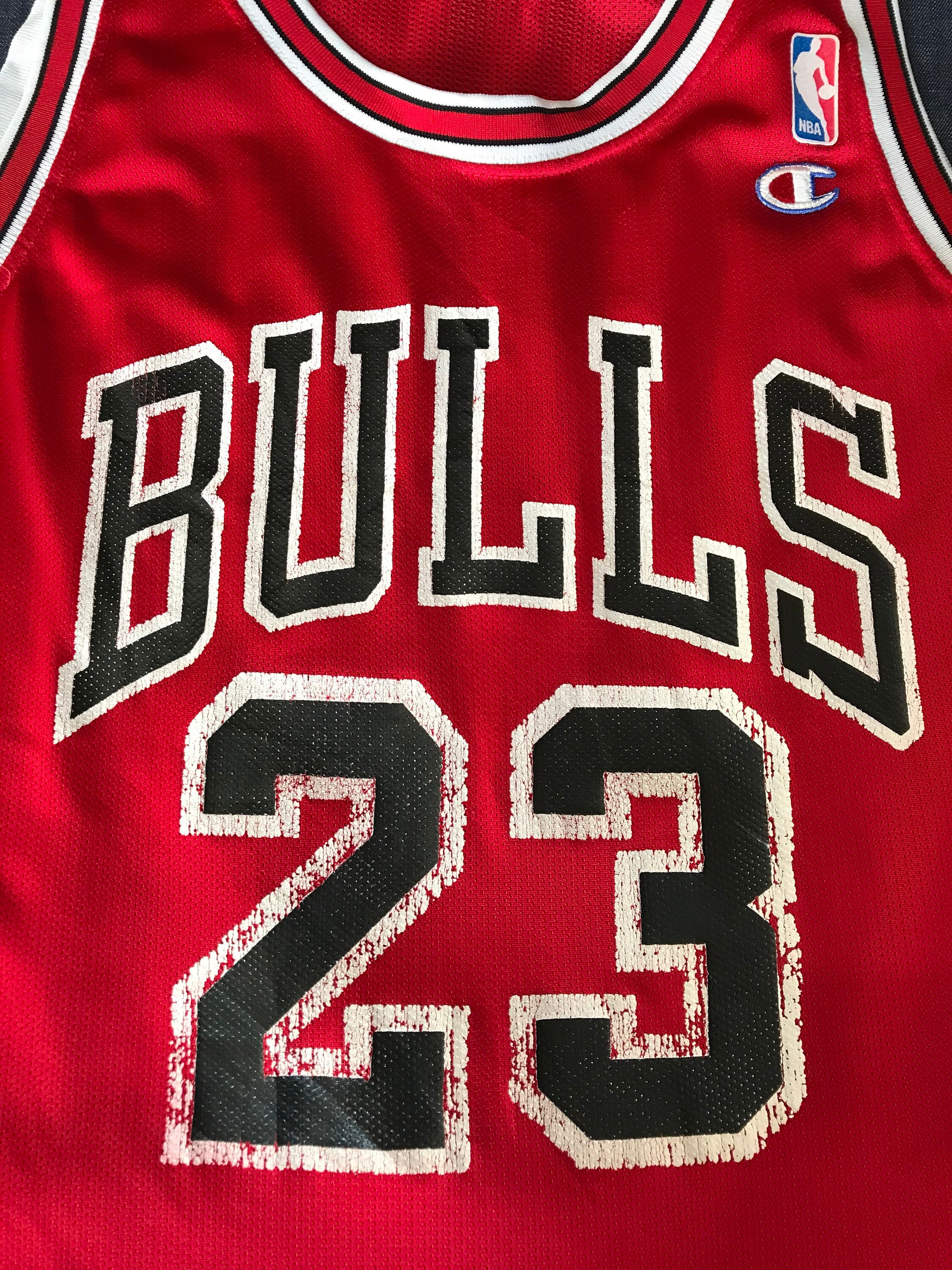 VINTAGE Michael Jordan PRO CUT Chicago Bulls Champion Jersey 1994 1995 SIZE  52