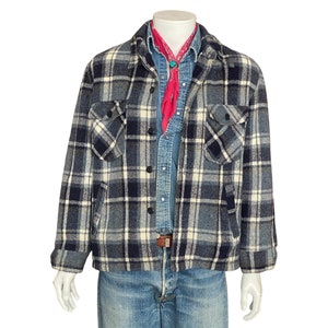 size XL. 70s Vintage JC Penney plaid jacket Made in USA