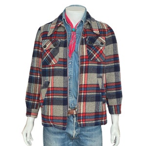 Size 46 UE, 70s Plaid light coat made in Italy
