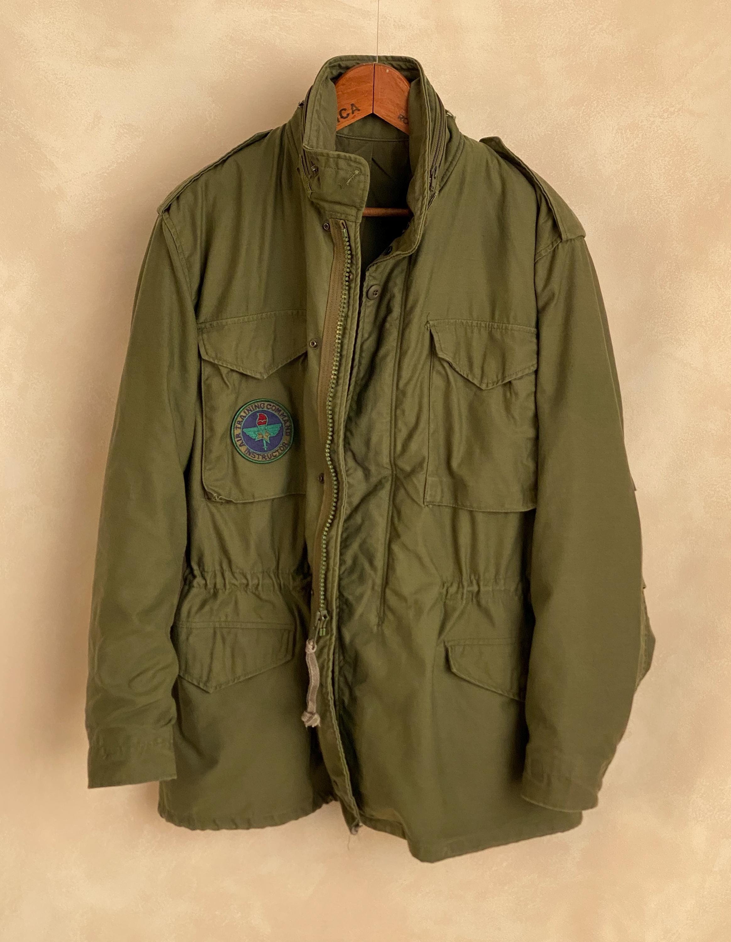 希少☆USA輸入80s】米軍 実物 M-65ミリタリージャケット メンズL