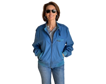 Vintage 60s Campus Zip Jacket Made in USA – Lightweight Cotton