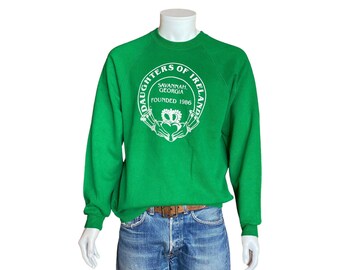Size XL. 80s vintage sweatshirt daughters of Ireland Made In USA by BW
