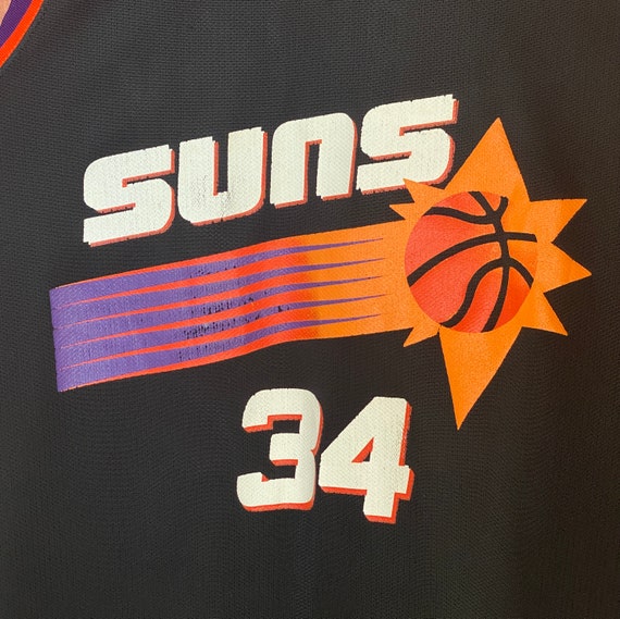 Size 44. Vintage Suns NBA jersey #34 Barker Made … - image 5