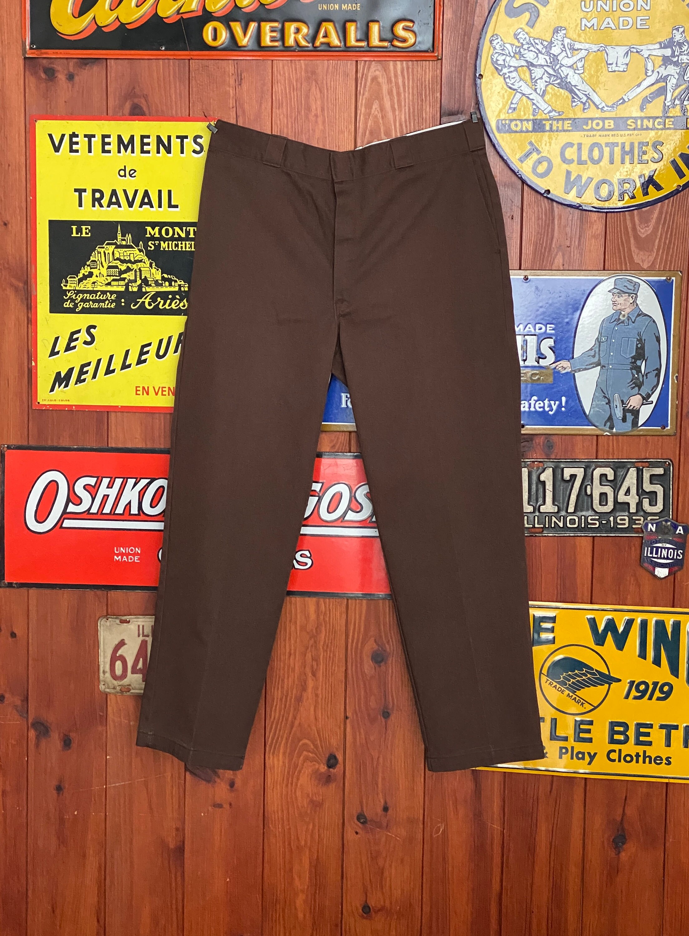 dickies made in USA workpant brown 31×30 38X30 Brown Vintage Dickies Pants Model 874 - Etsy