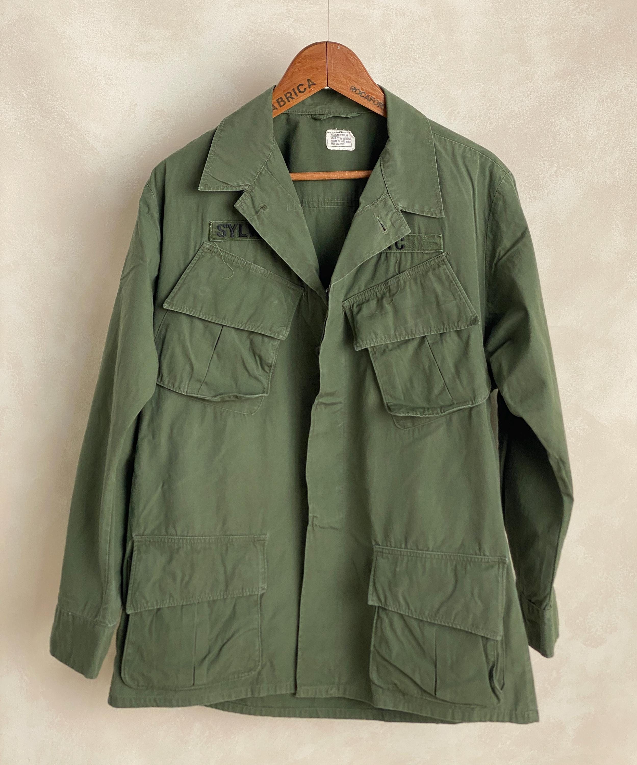 Medium Reg. Authentic 1967 US Army Vintage Vietnam Jungle Jacket