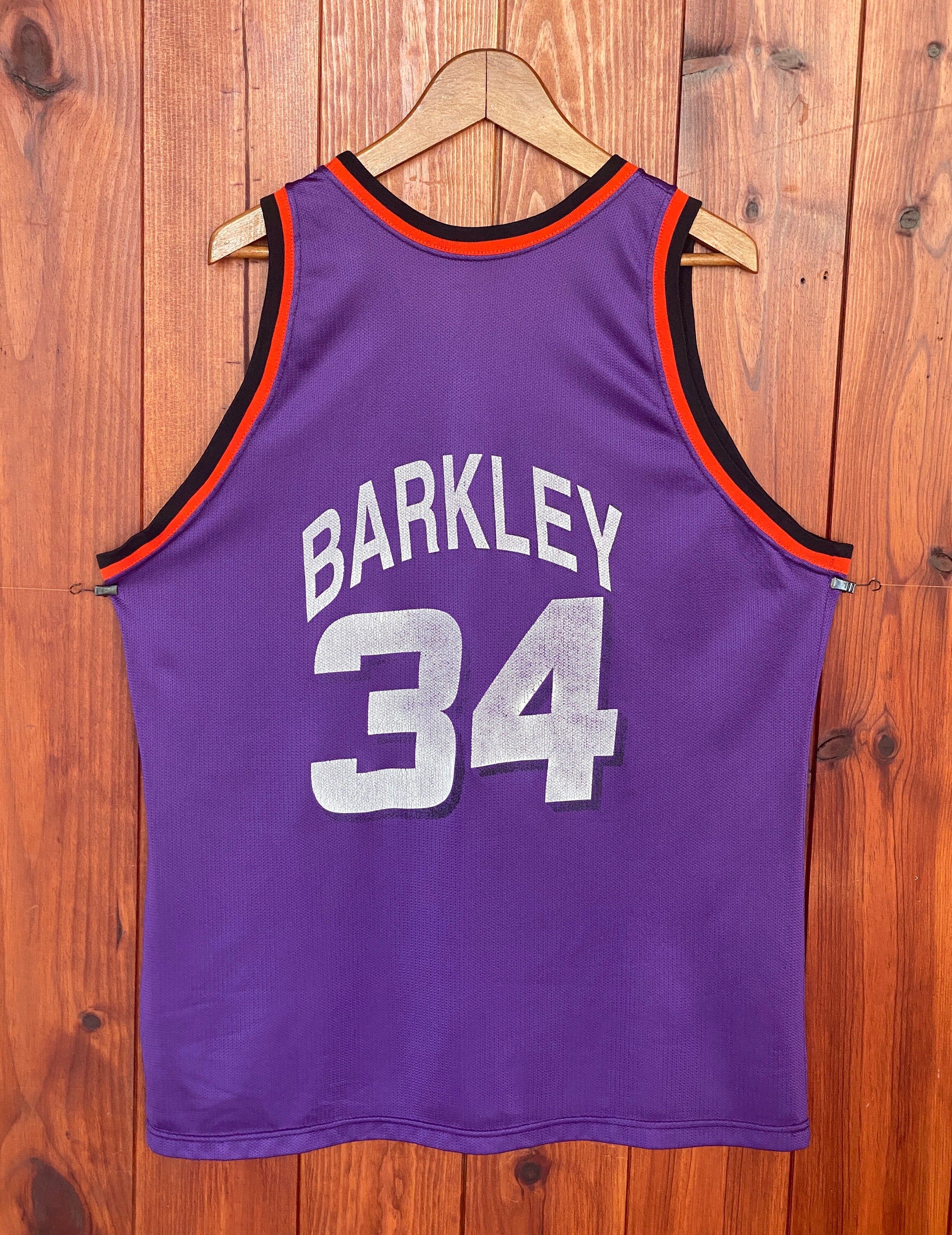 Vintage 90s Champion Phoenix Suns #34 Charles Barkley NBA Jersey