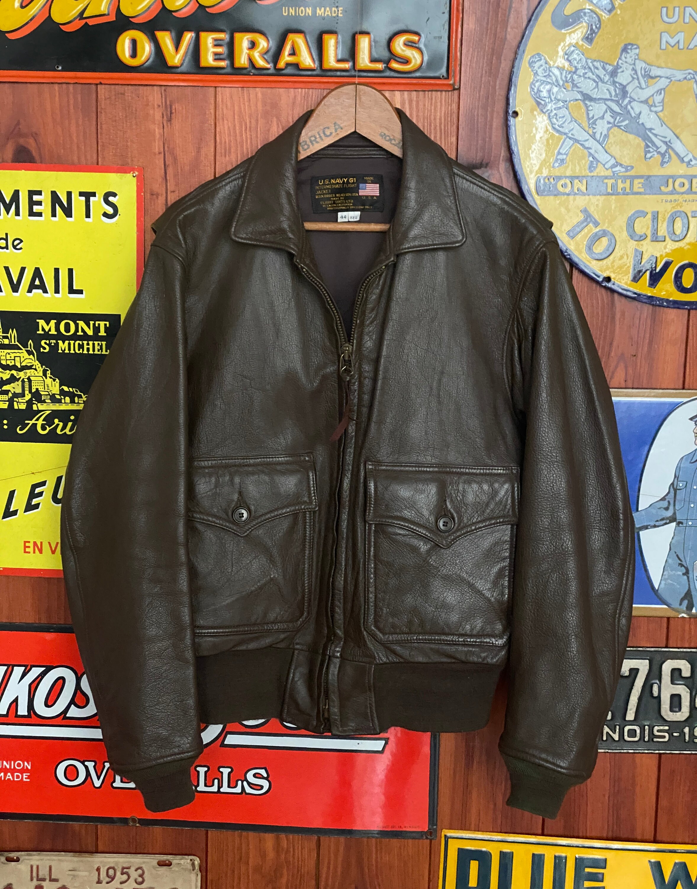 Vintage G-1 Type Leather Flight Jacket – Made in USA – Classic
