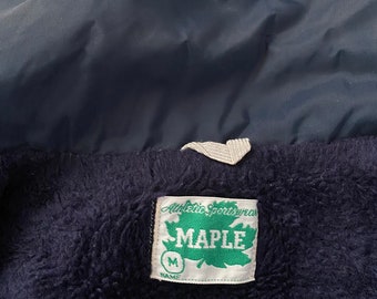 Veste Coupe-vent Vintage Années 90 - Penn State University, Taille XL, Bleu Délavé, Occasion