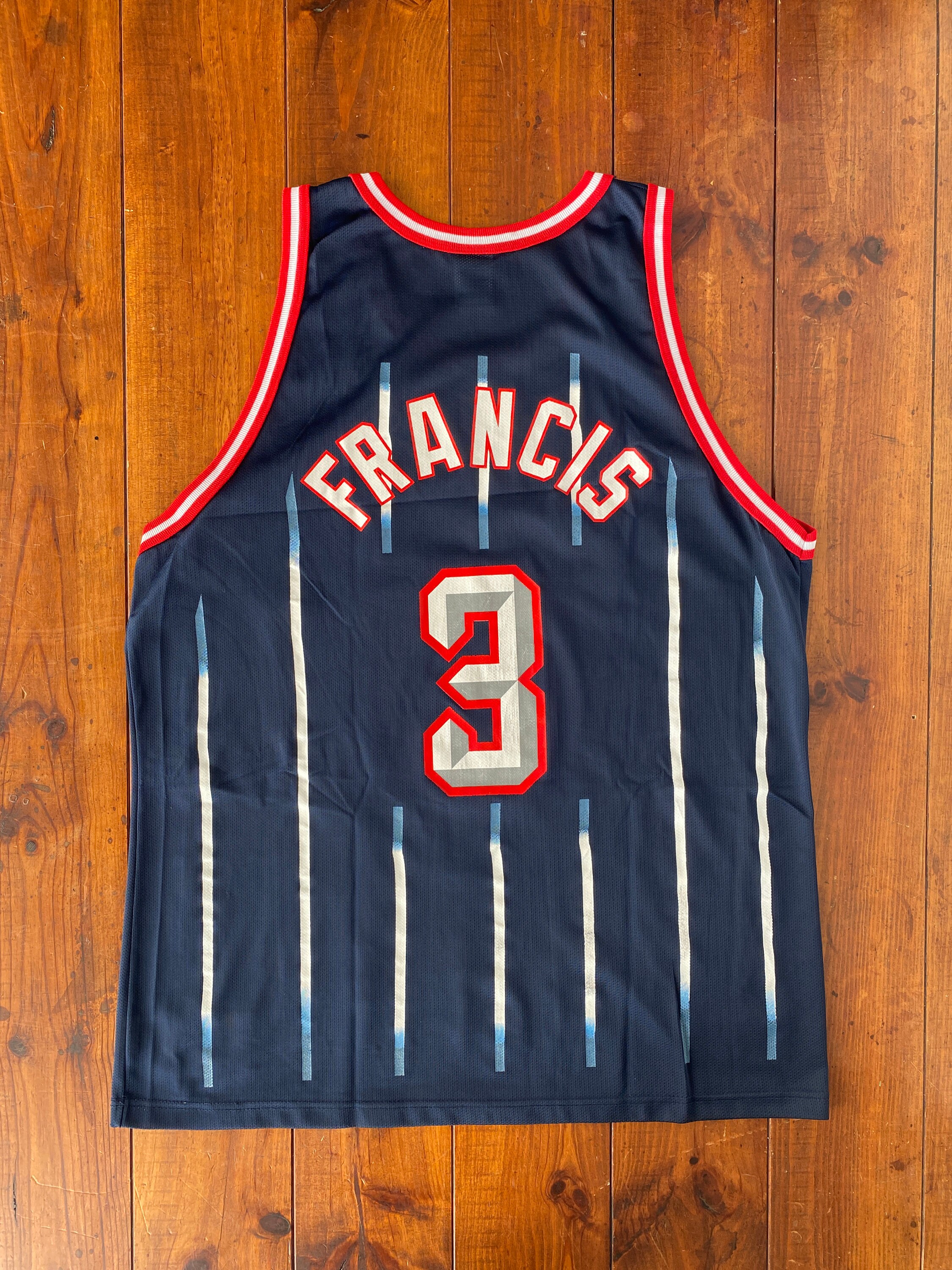 Champion Rockets Francis #3 ジャージ Lサイズ Vintage Champion Houston Rockets Steve Francis NBA Jersey Made USA