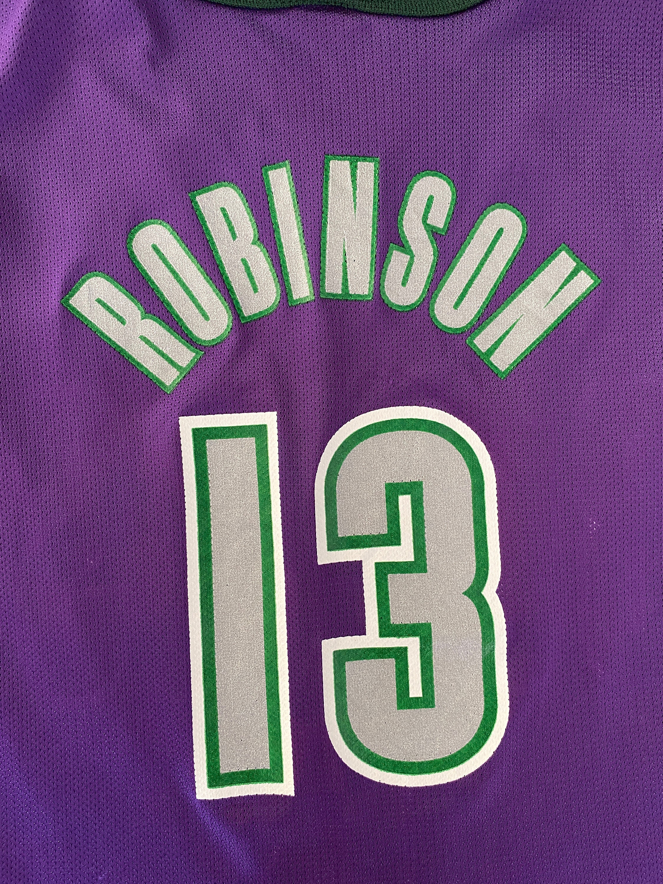 Size 44.#13 Glenn Robinson Bucks Rare Vintage Champion NBA Jersey