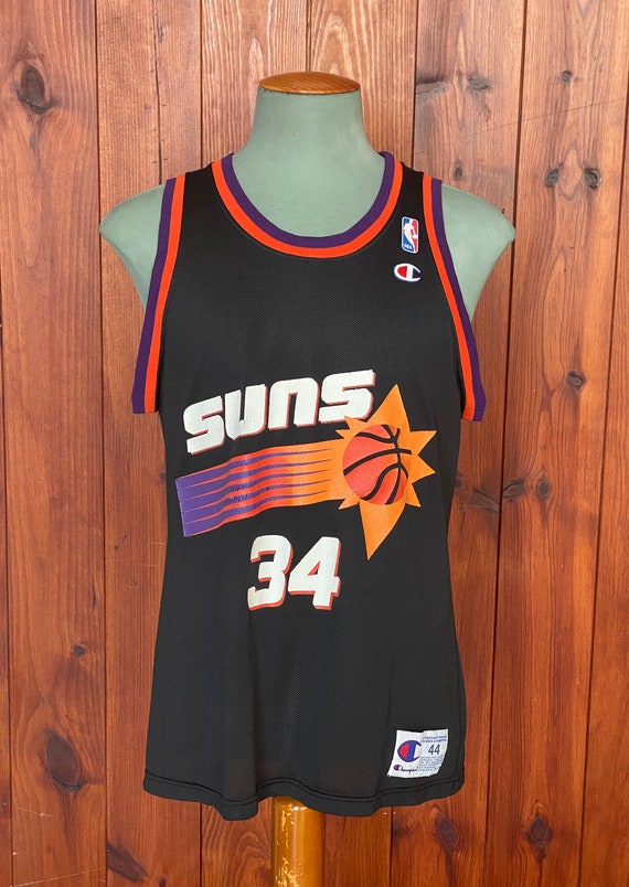 Size 44. Vintage Suns NBA jersey #34 Barker Made … - image 2