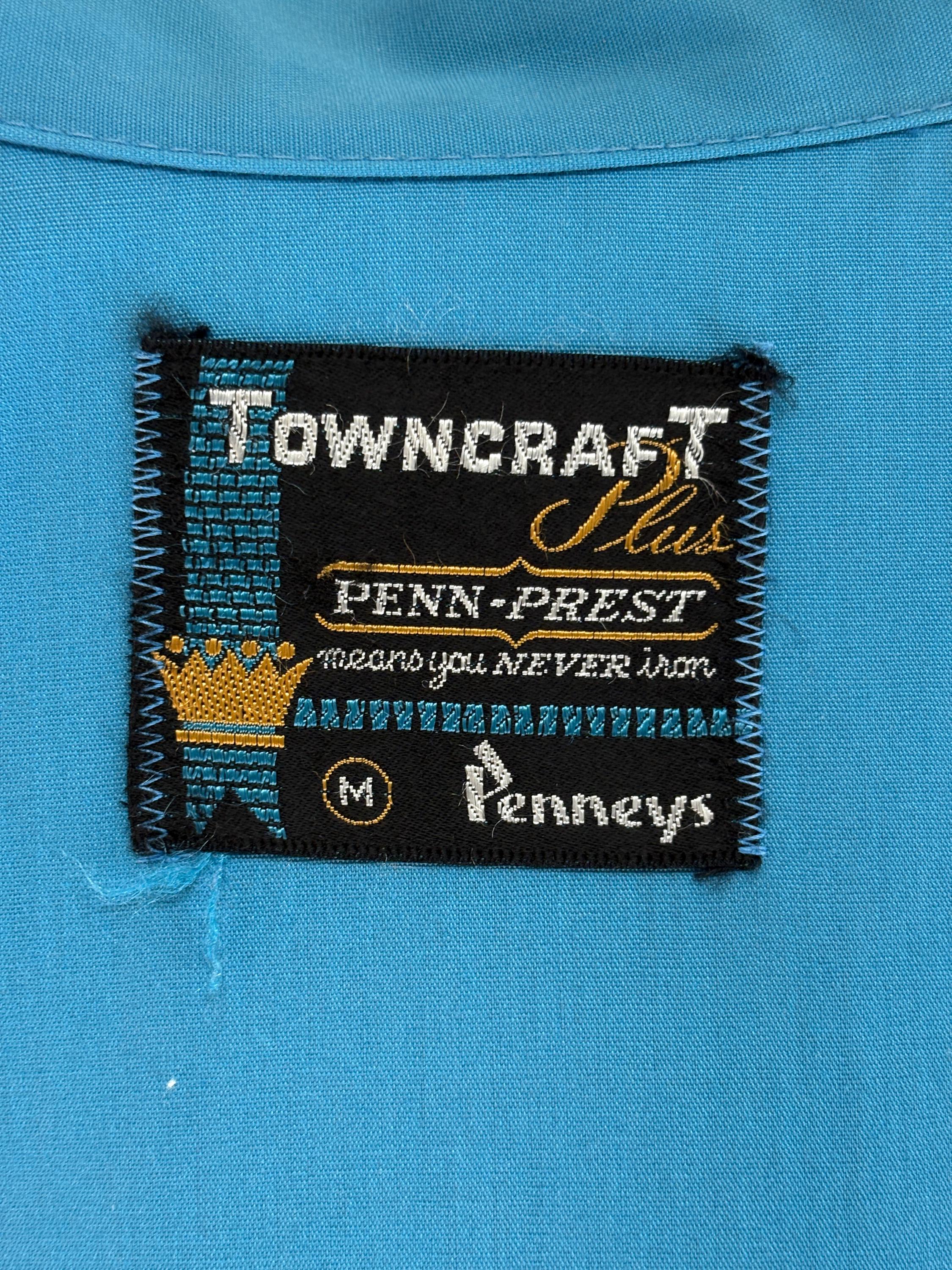 Vintage 70s Towncraft Zip Jacket – Lightweight Cotton Blend