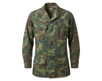 ジャケット・アウター US ARMY ERDL Non-ripstop Jungle Fatigue on hold🔐] Vintage erdl jungle fatigue jacket Size : Large short