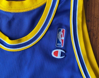Youth 18-20. Vintage 90s Champion NBA Warriors #32 Smith Jersey