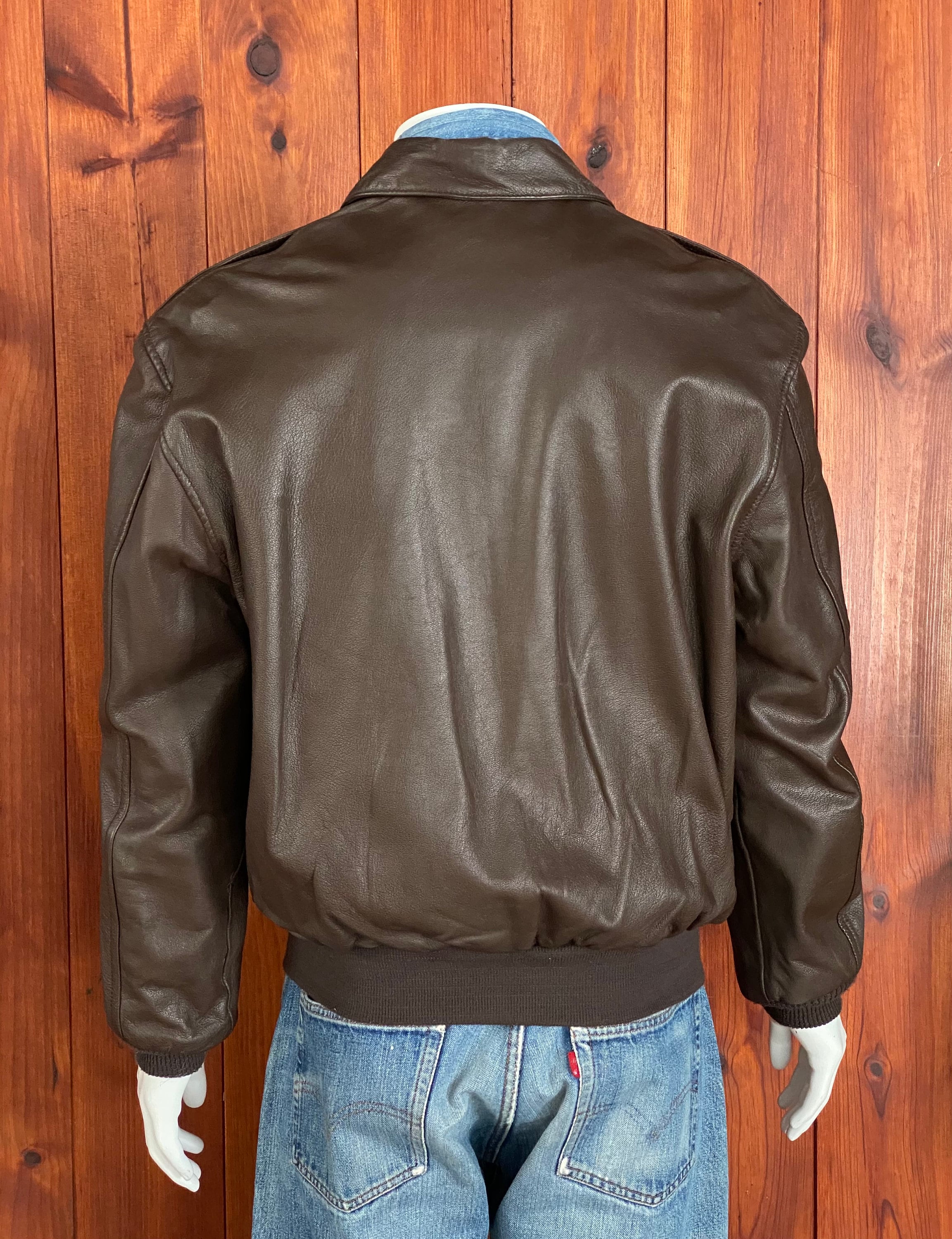 Vintage Cooper A2 flight leather jacket Made In USA. Size 40 Etsy