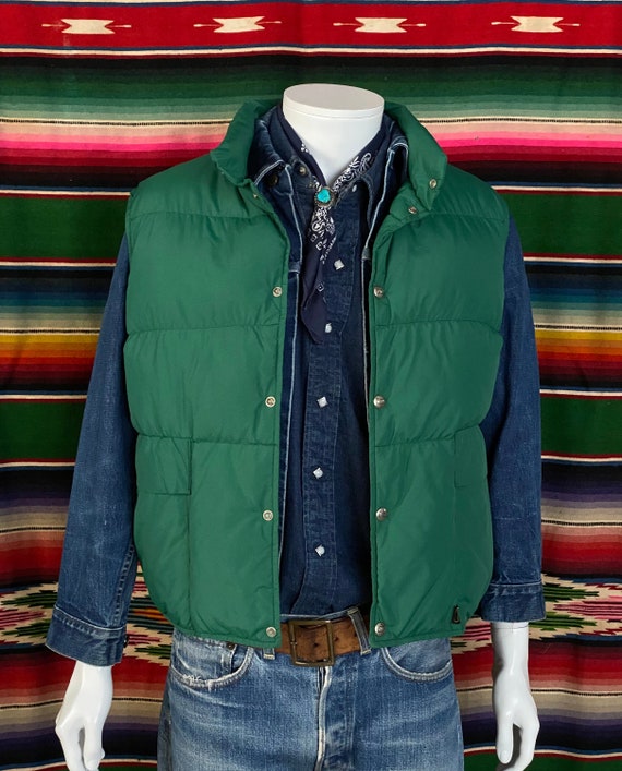 Vintage 70s woolrich goose down vest size L / XL