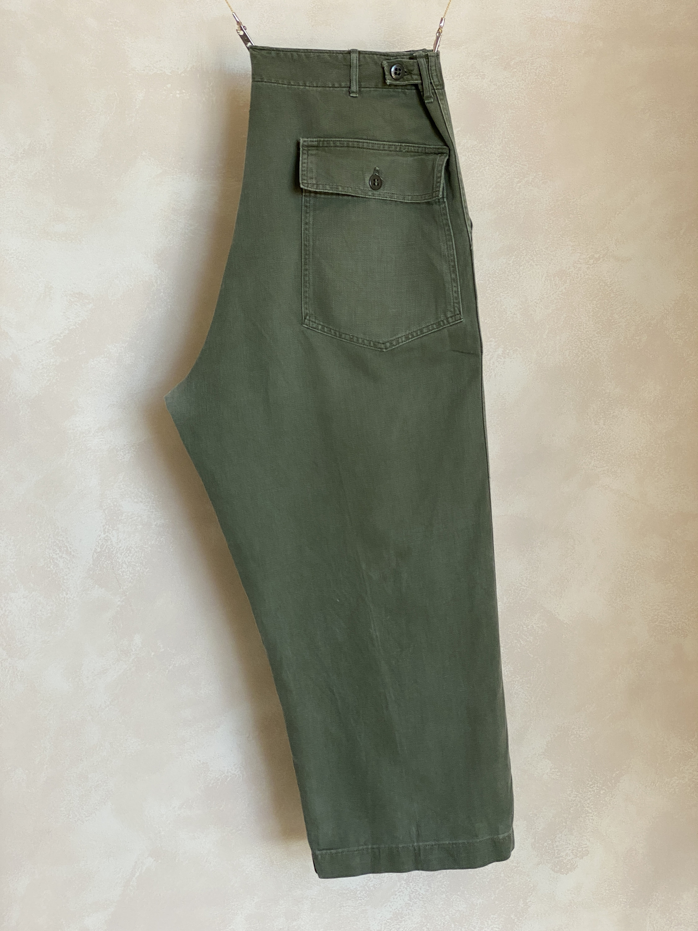 36X25. 60s Authentic US Army Vietnam War Era OG-107 Fatigue