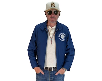Vintage 70er Jahre Leichte Reißverschlussjacke - Baumwollmischung mit Talon-Reißverschluss - Hergestellt in den USA