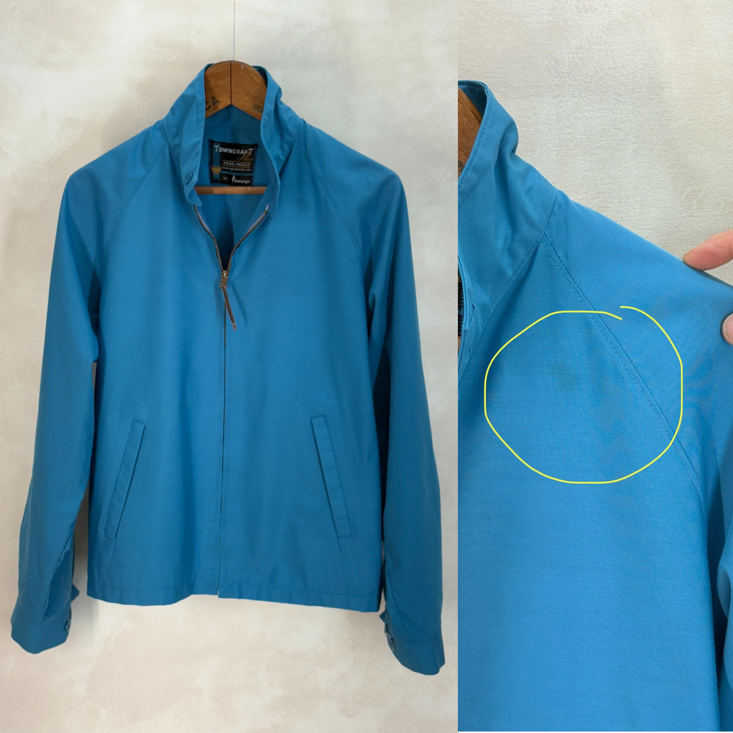 Vintage 70s Towncraft Zip Jacket – Lightweight Cotton Blend