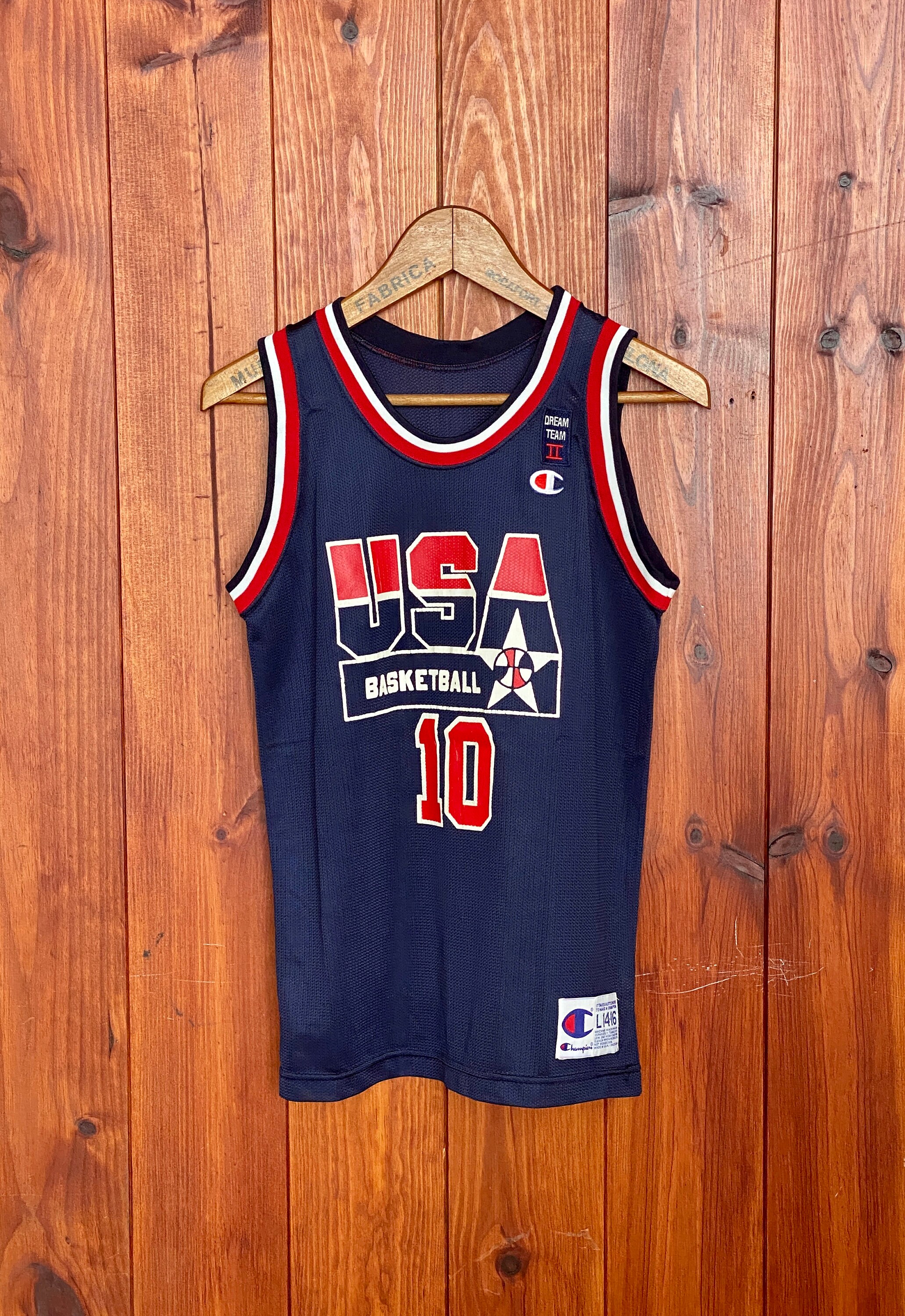 Youth L 14-16. Vintage 90s Champion NBA USA Dream Team #10