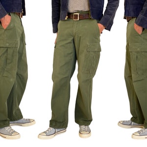 Petit Reg. Pantalon de jungle OG-107 authentique de l'armée américaine du Vietnam, époque de la guerre du Vietnam, 1968