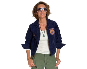 ヴィンテージ80年代FFAコーデュロイジャケット：ケンタッキー