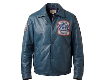 Vintage 90s J & C Haward Inc Type A-2 Cowhide Leather Flight