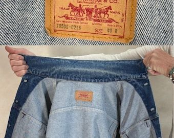 Vintage 80s Levi's 70506 Denim Jacket – 4-pocket Type III Trucker
