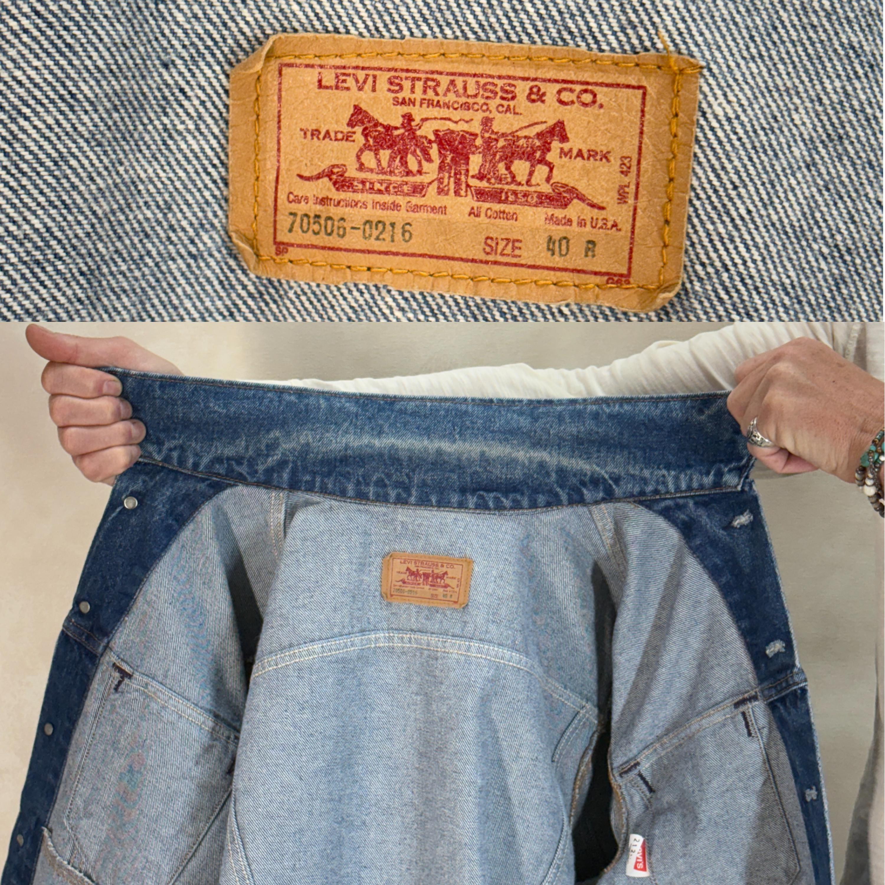 Vintage 80s Levi's 70506 Denim Jacket – 4-pocket Type III Trucker