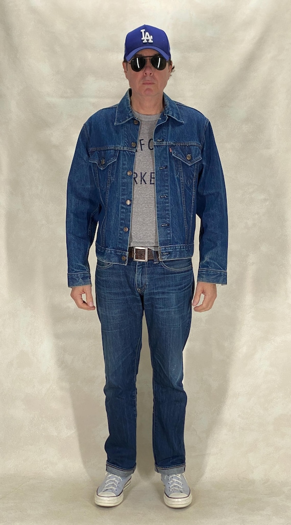 Vintage 70s Levi's 70505 Denim Trucker Jacket - Size 42US, Made in