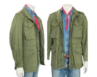 Vintage 1950s M-51 US Army OG Cotton Field Jacket Sz Medium Vintage 1950s M-51 US Army OG Cotton Field Jacket Sz Medium