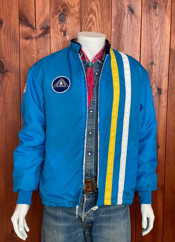 Size M. Vintage 70s Nylon Lined Racing Jacket Made in USA - Etsy