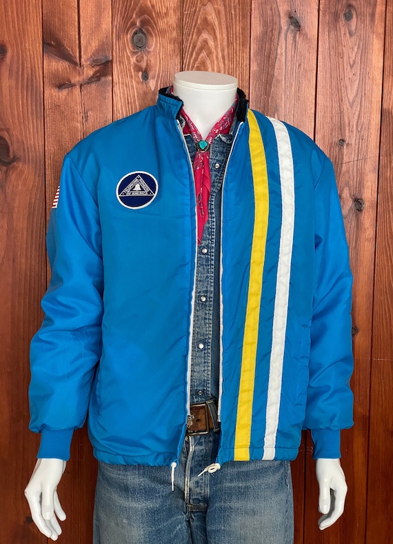 Size M. Vintage 70s Nylon Lined Racing Jacket Made in USA - Etsy