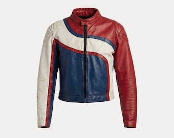 Vintage Angora Motorcycle Jacket – Made in Canada – Size 42 US / 52 EU