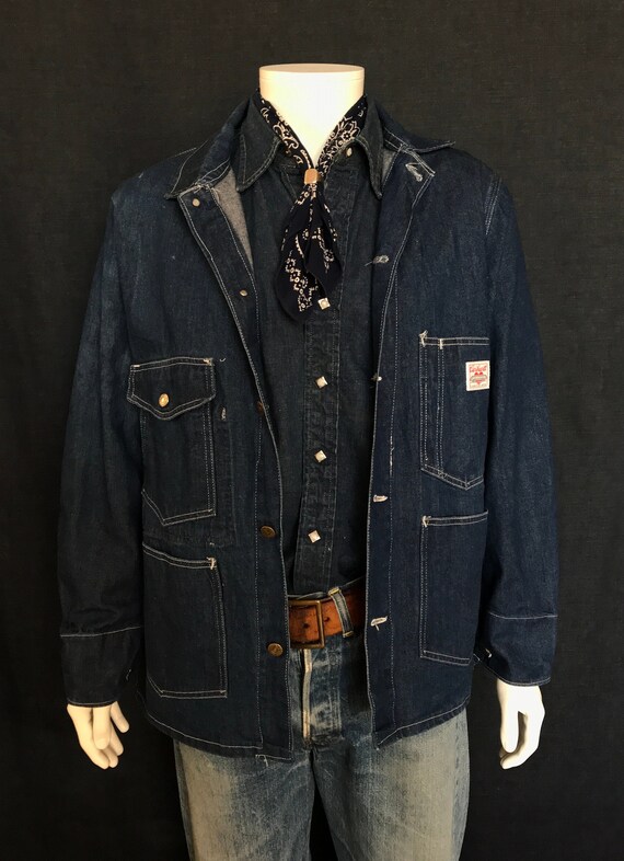 Vintage 70’S Carhartt barn, chore denim jacket siz
