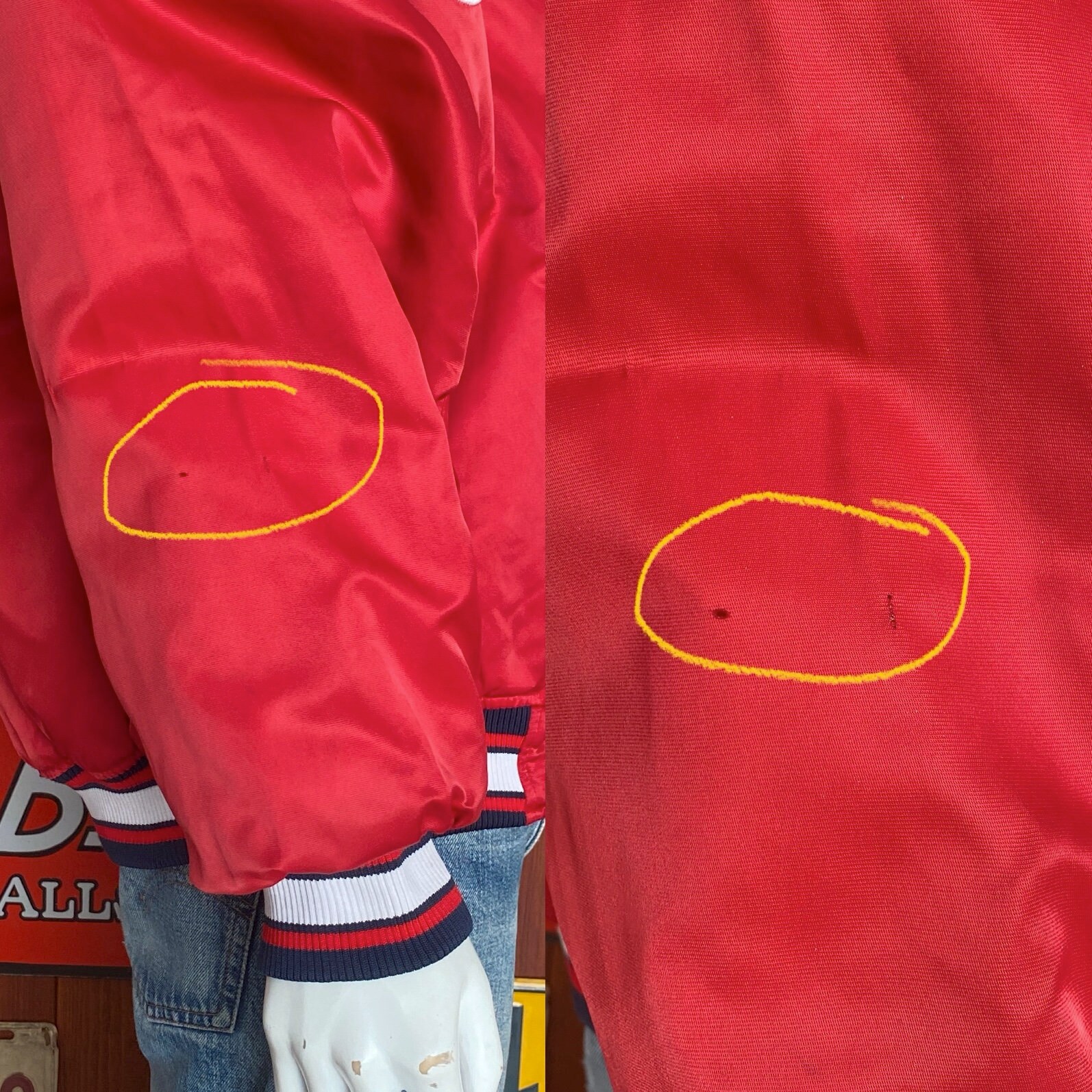 XL. Vintage 90S Indians Starter Jacket - Etsy