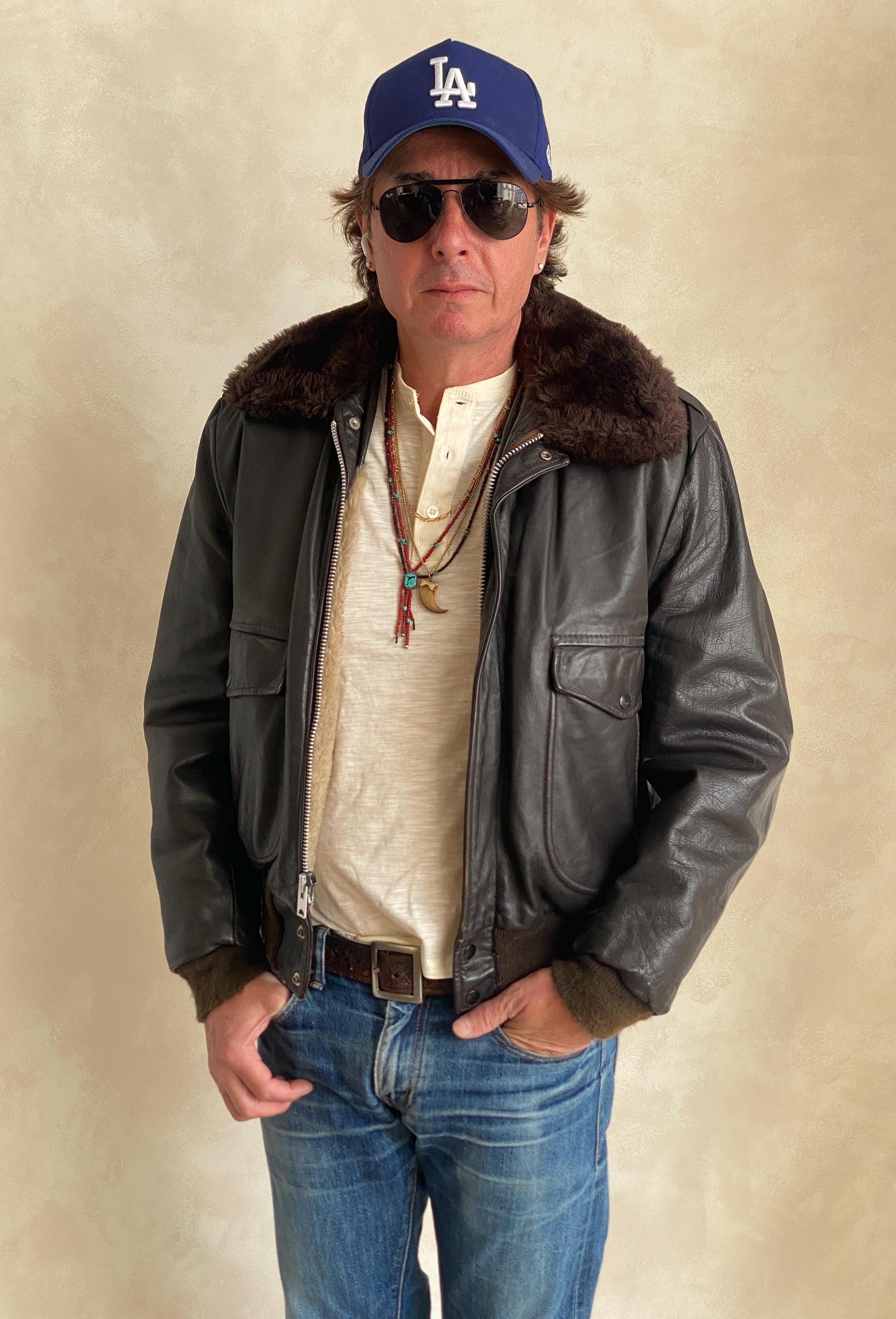 Size 42. Vintage Cooper Leather Bomber Flight Jacket Made in Size 42. Vintage Cooper Leather Bomber Flight Jacket Made in