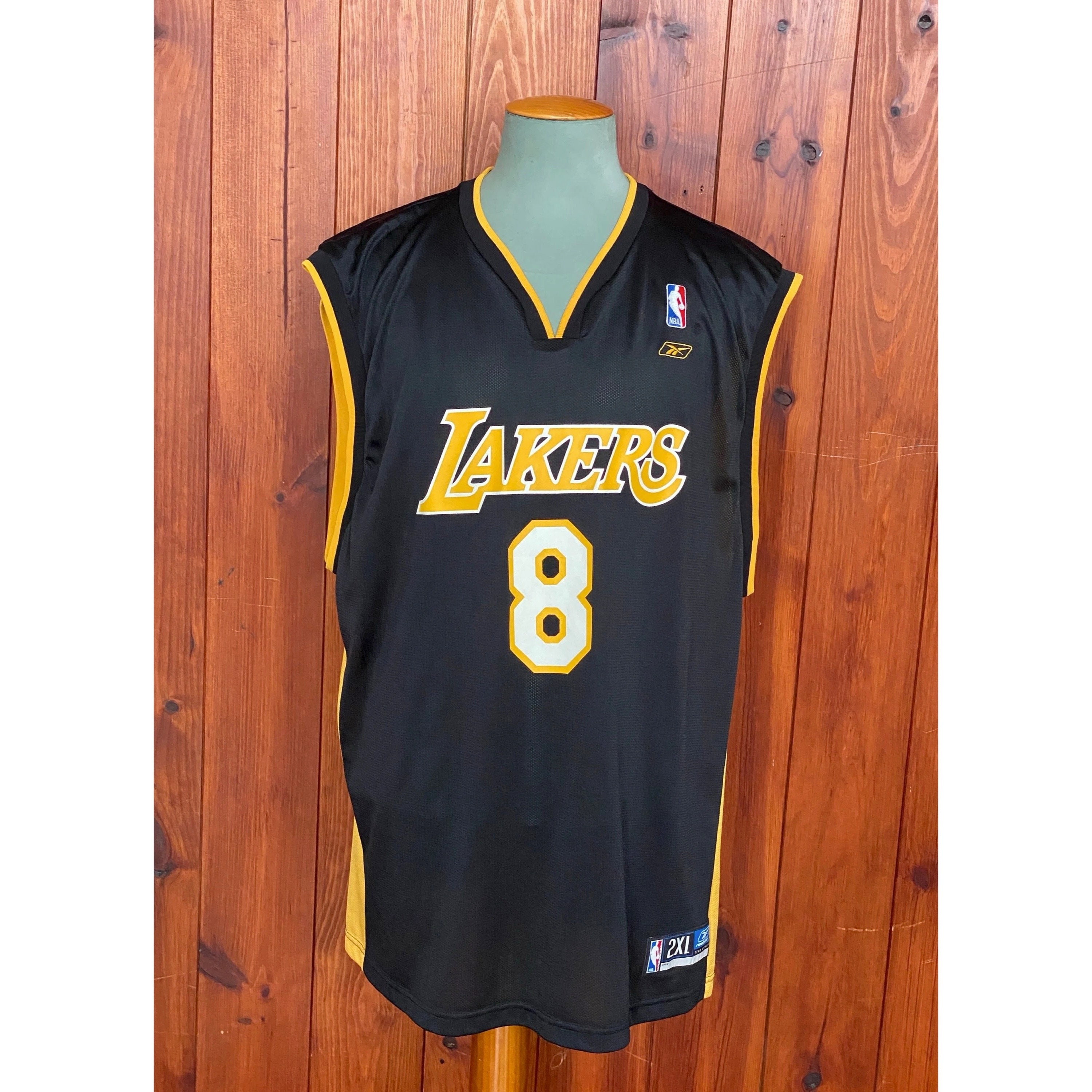 Kobe Bryant Los Angeles Lakers No.8 1960's Throwback Hardwood