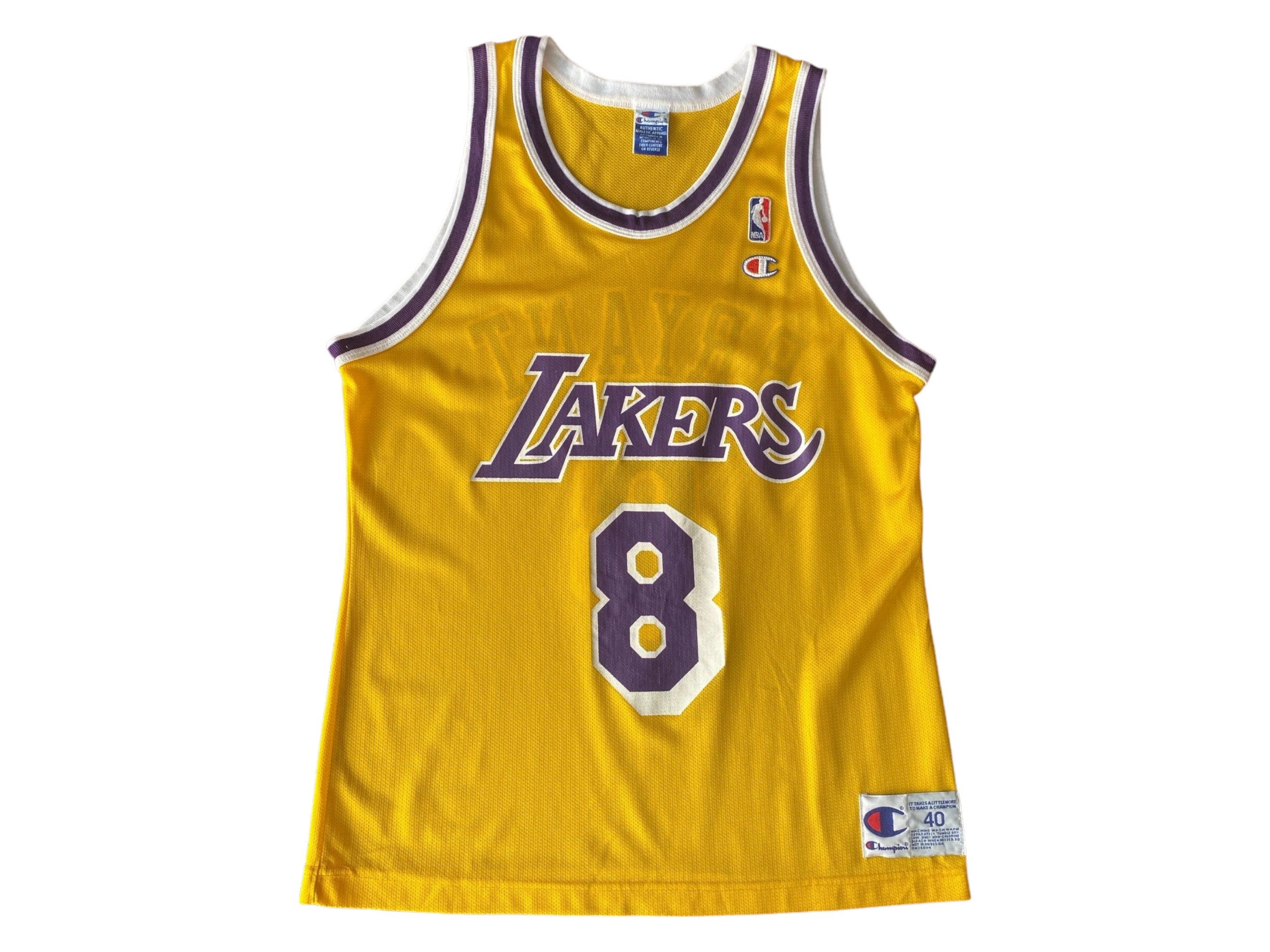 Size 40. Vintage Kobe Bryant 8 Lakers Champion NBA 90s Jersey - Etsy