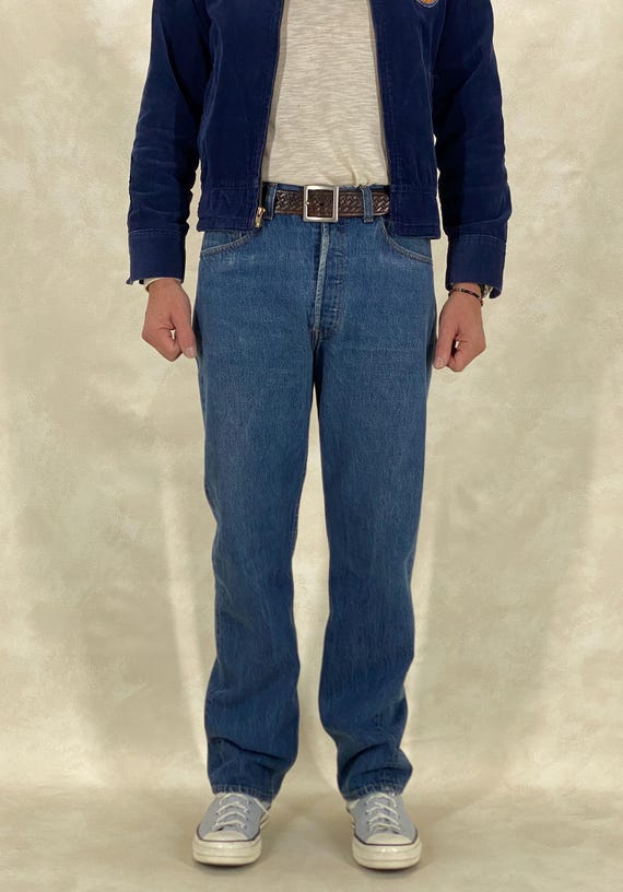 Vintage 1989 Levi's 501 Jeans Made USA Classic Blue Denim Size