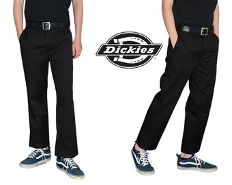 Vintage Dickies 874 Work Pants Black Made USA Classic Workwear Vintage Dickies 874 Work Pants Black Made USA Classic Workwear
