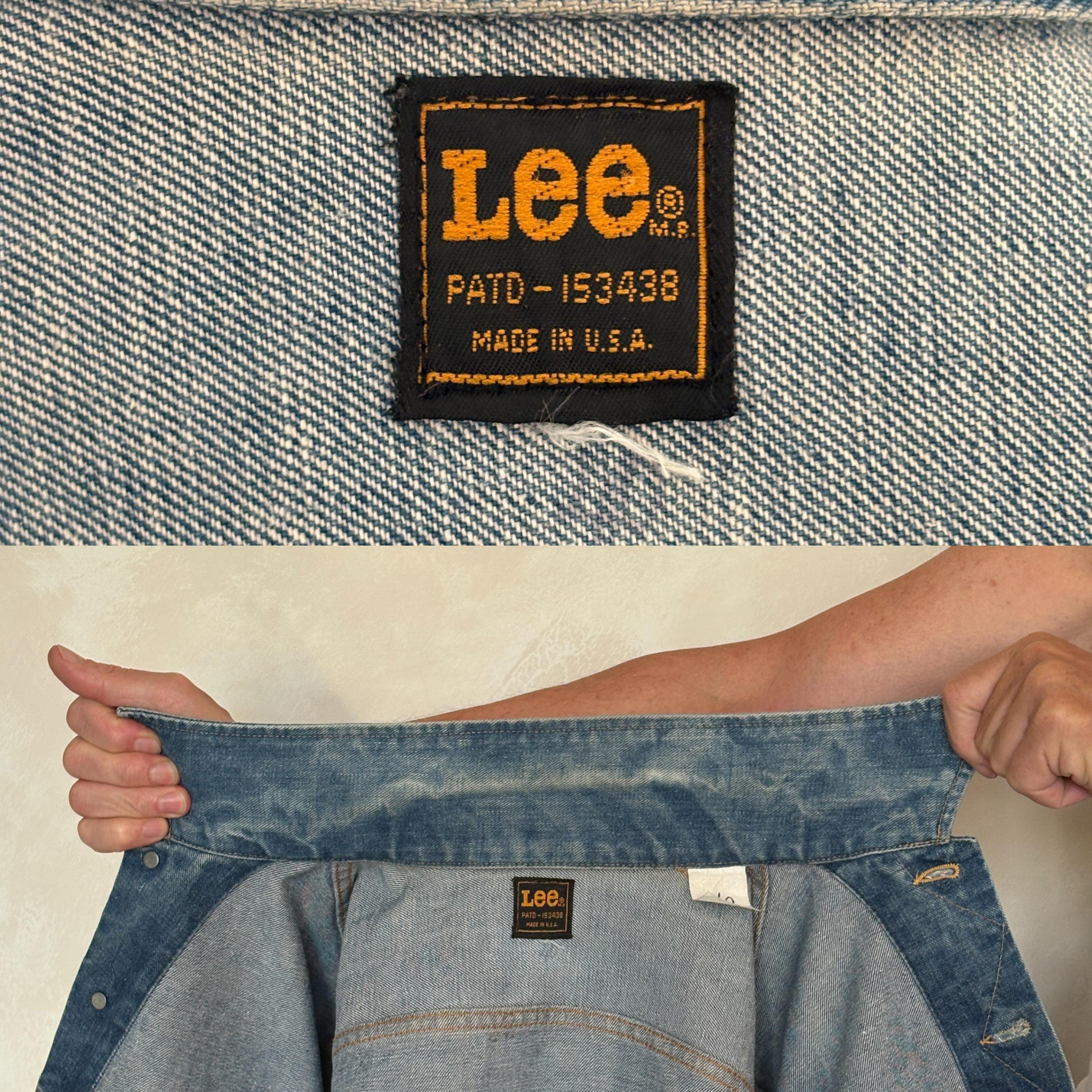 Vintage 80s Lee Denim Jacket |made in USA | Size 40US | Classic
