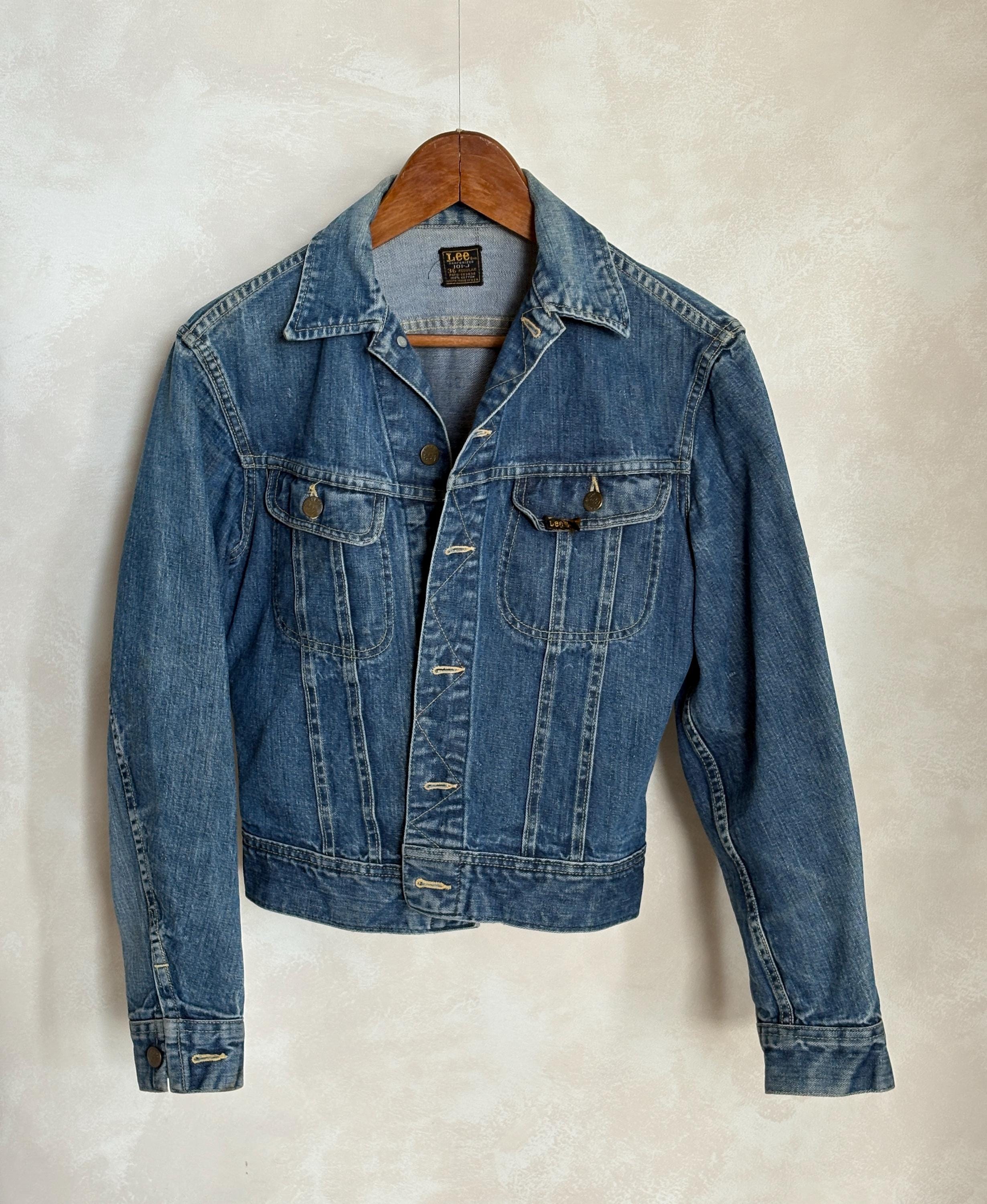 Vintage 70s Lee 101J Denim Jacket – Sanforized Union Made Classic 